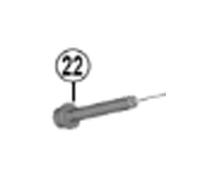 SHIMANO Unisex Y2hw08010 BR-R9270 Caliper Fixing Bolt, 20 Mm, Black