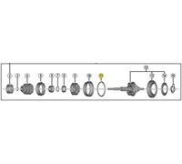 SHIMANO Unisex Y3ev98220 SG C3001 7C ball retainer 3 16 x 26, Silver