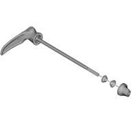 SHIMANO Unisex Y3gc98040 FH-MT500-B Complete Quick Release, 176 Mm, Black