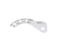 SHIMANO Unisex Y3gk89600 RD-R9250 Guide Wheel Adjustment Gauge, Black