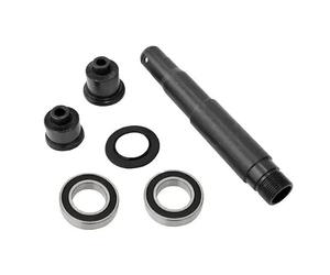 SHIMANO Unisex Y3hw98020 FH-MT401-B Complete Hub Axle, Black