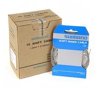 SHIMANO Unisex Y60098100 Set of 10 Gear Cables, Black, Uni UK