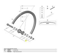 Shimano Wh-r9270-c50-tu-f Right Lock Nut One Size Black