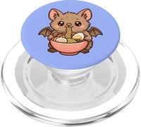 Shimano Whiskered Bat Eating Ramen Noodles Kawaii Cute Funny PopSockets PopGrip for MagSafe