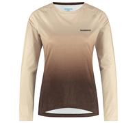 Shimano - Women's Parco L/S Printed Jersey - Cycling jersey size S, sand