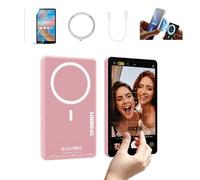 Shimbol CP5 Ultra Pink 5" FHD Touch Screen Wireless Vlog Selfie Phone Monitor | Reverse Control for iPhone17/16/15/14/13/Pro/Pro Max/Plus | Magnetic Snap-On, Built-in Speaker, Compatible with Android