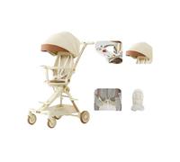 Shimely Baby Stroller,Music Tray + Protective Mat + Four-Season Mat,Easy to Fold,Equipped with A Large Shopping Basket, Suitable for Babies Aged 0-6 Years. (MIU MIU Colour)