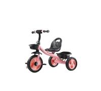 Shimely Baby Stroller Without Handlebar,Classic Foam Wheels Ride-on Easy to Fold, Large Shopping Basket, Suitable for Babies from 10 Months to 6 Years (Cherry Lime Pink)