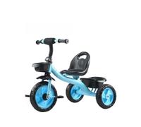 Shimely Baby Stroller Without Handlebar,Classic Foam Wheels Ride-on Easy to Fold, Large Shopping Basket, Suitable for Babies from 10 Months to 6 Years (Rock Blue)