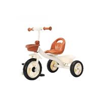 Shimely Baby Stroller Without Handlebar,Classic Foam Wheels Ride-on Easy to Fold, Large Shopping Basket, Suitable for Babies from 10 Months to 6 Years (Beige)
