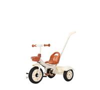 Shimely Pushchair,Luxury Liner Ride-on, Easy to Fold, Large Shopping Basket, Suitable for Babies from About 10 Months to 6 Years. (Beige)