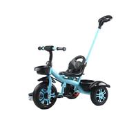 Shimely Pushchair,Titanium Wheels Ride-on, Easy to Fold, Large Shopping Basket, Suitable for Babies from About 10 Months to 6 Years. (Rock Blue)