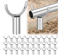 Shimeyao 100 Pcs Concrete Metal Screed Rebar Chairs Use with 2" or Smaller Metal Screed Pipe Applicable Building Laying Scenes to Make The Concrete Laying Level