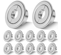 Shimeyao 12 Pcs Retrofit Recessed Fire Sprinkler Escutcheon 1/2" IPS Split 3 Piece in Depth Adjustment Range up to 3/4" for Fire Sprinkler Trim Ceiling (Silver)
