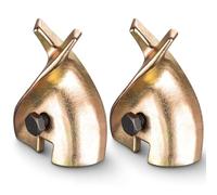 Shimeyao 2 Pack 3.2 x 2.4 Spiral Drill Bit Auger Pilot Tip Alloy Steel with 1.5 x 0.3 Inch Bolt Nut, Replacement Front Guiding Head for Tail Auger Bit Post Hole Digger Model for Garden Planting Drill