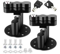 Shimeyao 2 Pcs Pack Mount with Same Keys Locking, Water Pack Lock, Gas Can Mount Lock, Mounting Kit