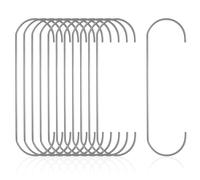 Shimeyao 50 Pcs 6 Inch Powder Coating Hooks Large Hooks for Hanging, Vinyl Coated Heavy Duty Hanger for Hanging Jeans Plants Jewelry Pot Pan Cups Towels