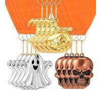 Shimeyao 6 Pcs Halloween Winner Medals, Best Dressed Trophy 1st 2nd 3rd Prizes Award Medals 3D Ghost Skull Pumpkin Medal for Halloween Party Costume Contests Commemorative Collection