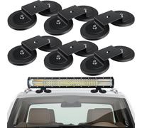 Shimeyao 6 Pcs Magnetic Base Light Bar Mounts Magnetic LED Light Bar Mount Work Light Mount Brackets Universal Magnet Mount Holder with Rubber Pad for Road Truck Lamp Fog Light Roof Light Bar