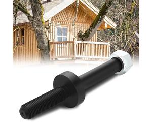 Shimeyao Treehouse Perch Hardware Treehouse Perch Tree Fort Bracket, 1.25" x 6" Black 4140 Steel Attachment Bolt 3" x 1" Collar Galvanized Hexagonal Nut
