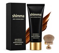 Shimma Black Seed Oil Body Coverage Perfector, Waterproof and Sweatproof, Long-Lasting and Smudge-Proof, Shower, Swim, Work-Out, Suitable for Dark Knees, Elbows, and Underarms (1Pc-A)