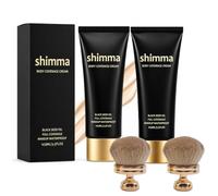 Shimma Black Seed Oil Body Coverage Perfector, Waterproof and Sweatproof, Long-Lasting and Smudge-Proof, Shower, Swim, Work-Out, Suitable for Dark Knees, Elbows, and Underarms (2Pcs-B)