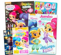 Shimmer and Shine Coloring Book Super Set for Kids - Bundle with 3 Shimmer and Shine Activity Books with Stickers, Games, Puzzles, and More (Shimmer and Shine Gifts)