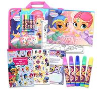 Shimmer and Shine Lap Desk Activity Set for Kids - Bundle with Shimmer and Shine Art Kit with Lap Desk, Coloring Pages, Stickers, More | Travel Lapdesk for Girls