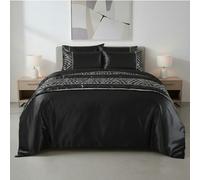 Shimmer Bed Runner Luxury Bedding With Elegant Metallic Finish Black