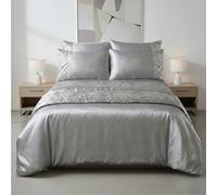 Shimmer Bed Runner Luxury Bedding With Elegant Metallic Finish Silver