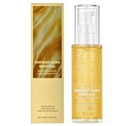 Shimmer Body Oil with 24k Gold & Hyaluronic Acid - Summer Body Glitter Oil for Radiant Skin, Glitter Glow Oil, Moisturizing Body Luminizer, Non-Sticky Liquid Gold Glitter, Hydrate, Glowing