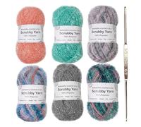 Shimmer Craft Yarn - Crochet Thread for Dishcloths | 100% Polyester with 1mm Thickness, 50g Roll About 110m Length, Soft Shine Texture, Easy Weaving Material, Kitchen Towels