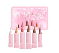 Shimmer Eye Liner 6 Pieces Face Makeup Supplies | Eye Liner Pencil Makeup for Beauty Lovers Wedding Cosplay Fans Performers Brides College Students Stage Performance Special
