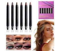 Shimmer Eyeshadow Stick | Brightener Eye Shadow | Eyeshadow Stick Set | Shimmer Eye Brightener, Colorful Eyeshadows Pencils, Long-Lasting Eyeshadows, Waterproof Eye Makeup, Creamy Eyeshadow Sticks