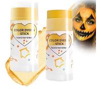 Shimmer Face Paint Sticks, Vibrant Buildable Glitter Makeup, Creamy Smooth Application, Long-Wear Smudge-Proof Sweatproof Formula, Washable for Pride, Cosplay, Festival & Party Looks (Yellow)