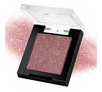 Shimmer Glitter Eyeshadow Palette in Bronze Pink - High Pigment Pressed Powder with Fine Sparkle Rose Taupe Shade Long Lasting Shimmer Finish for Daily Eye Makeup in Elegant Compact Case