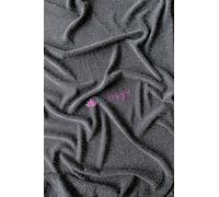 Shimmer Glitter Slinky Stretch Fabric | Stretchy Dressmaking/Dancewear Material | Sold by The Metre | by Tia Knight (Q1183) (Charcoal Grey/Silver, 1 Metre)