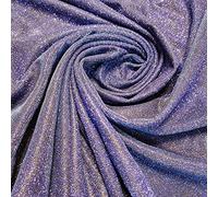 Shimmer Moonlight Glitter Nylon Multi Purpose Stardust Sparkly Shiny Bling Decorations Dress Craft Backdrop Decor Fabric Material 58" - 150cm Wide Sold As 1 Meter Pre - Cut Lengths (Royal Blue)