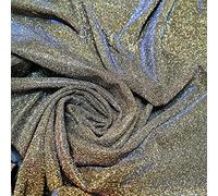 Shimmer Moonlight Glitter Nylon Multi Purpose Stardust Sparkly Shiny Bling Decorations Dress Craft Backdrop Decor Fabric Material 58" - 150cm Wide Sold As 1 Meter Pre - Cut Lengths (Multicolour)