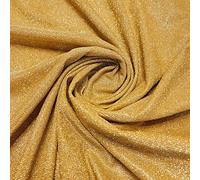 Shimmer Moonlight Glitter Nylon Multi Purpose Stardust Sparkly Shiny Bling Decorations Dress Craft Backdrop Decor Fabric Material 58" - 150cm Wide Sold As 1 Meter Pre - Cut Lengths (Gold)