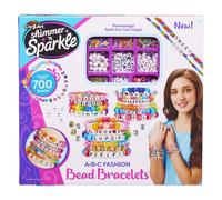 CRA-Z-ART Shimmer n Sparkle ABC Fashion Bead Bracelets Bracelet Maker Personalised friendship bracelets with over 700 beads Jewellery making kit Make your own friendship bracelets