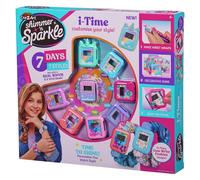 CRA-Z-ART Shimmer N Sparkle I Time Real working digital watch with decorative skins, pop on frames and scrunchie wrist wrap straps For girls aged 8+