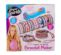 Shimmer N Sparkle Twist N Wear Fashion Maker Bracelet Maker Friendship Bracelet Craft kit for Kids Jewellery Making Sets Birthday Gifts for Girls