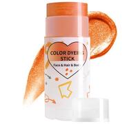 Shimmer Orange Face Body Paint Stick,Waterproof Face Paint,Orange Fa-Ce Glitter,O-Range Fa-Ce Pa-Int,Body Crayons,Color Dyeing Stick,For Body And Hair,Washable,For Instant Makeup Effect,Party Makeup