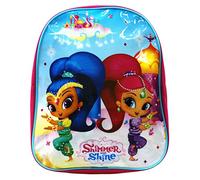 Shimmer & Shine Genie Girls Junior Pink & Blue Backpack Rucksack School Bag - Featuring Genie Characters - 31cm x 24cm x 10cm - Official Nickelodeon Licensed Merchandise.