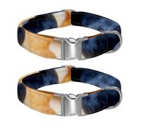 Shimmer Sip Adjustable Pet Collar for Small Medium Large Dogs & Cats, Reflective Strip for Night Safety, Soft Comfort Pad