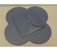 Shimmer Square Card Pochette Envelopes Pocket Invitation x 10 Choose Blue/Cream (10 x Blue AM852)