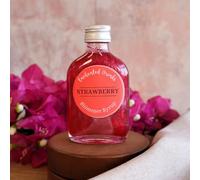 Shimmer Syrup for Cocktails & Mocktails - 50ml Bottle - 17 Flavours - 10 Servings - Alcohol-Free Glitter Syrup by Enchanted Drinks (Strawberry)