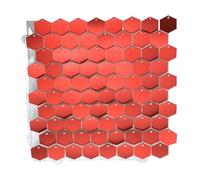 Shimmer Wall Backdrop 12/16/18pcs Hexagonal Sequin Backdrop Panels for Wedding Birthday Party Background Wall Decor Shimmer Curtain 30x30cm(Color 26,18pcs)
