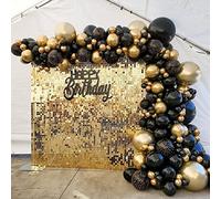 Shimmer Wall Backdrop - 24pcs Decorations Panel | Wedding, Birthday, Anniversary, Engagement & Bridal Shower Party Decor Panel (Champagne)